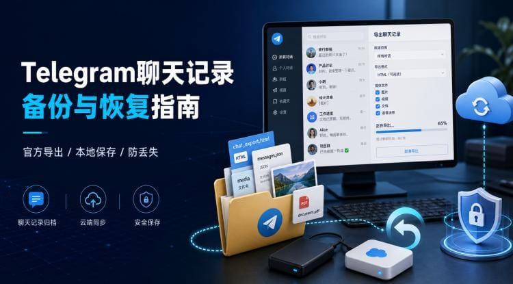 Telegram聊天记录怎么备份与恢复?官方导出、本地保存和防丢失指南