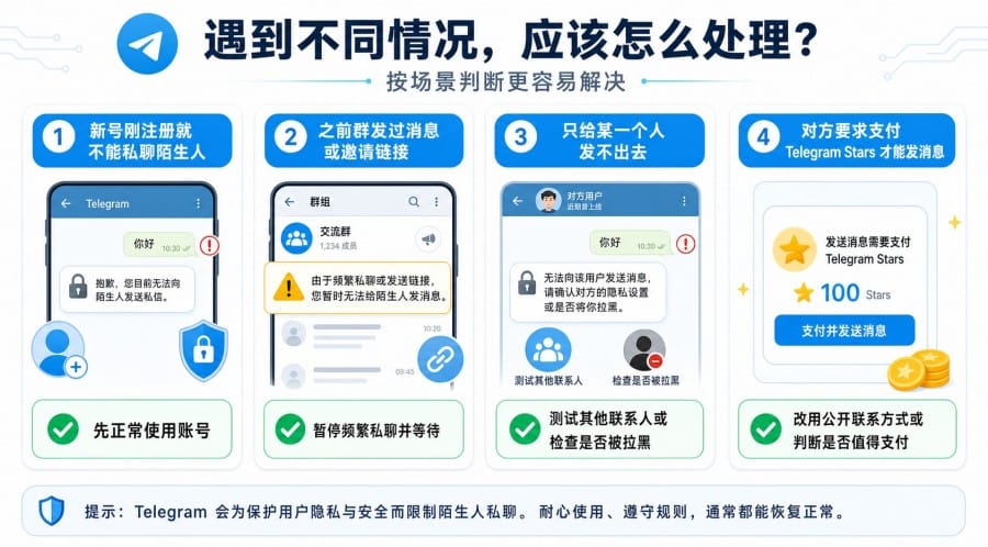 Telegram 为什么不能给陌生人发消息？“只能给双向联系人”原因与处理方法 配图 3