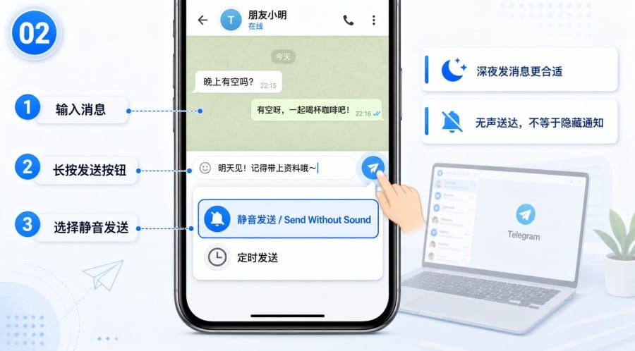 Telegram 消息功能教程 - step 1