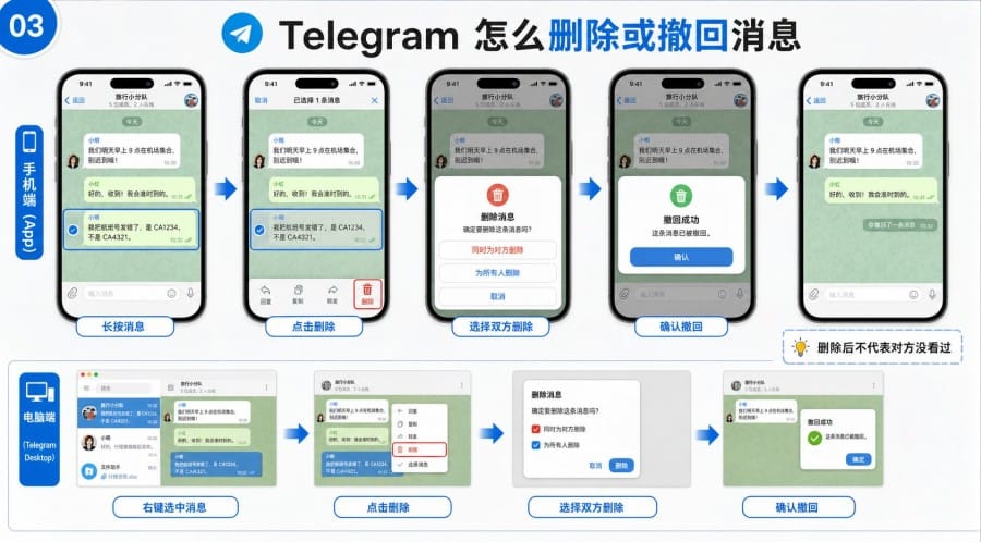 Telegram 消息发错怎么办? - step 2
