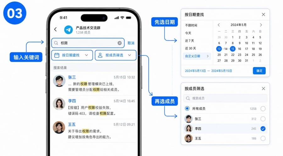 Telegram 聊天记录怎么搜索 - 配图 2